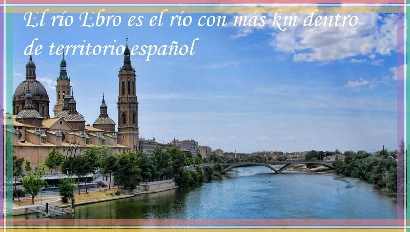 el rio Ebro es el que más km tiene en España