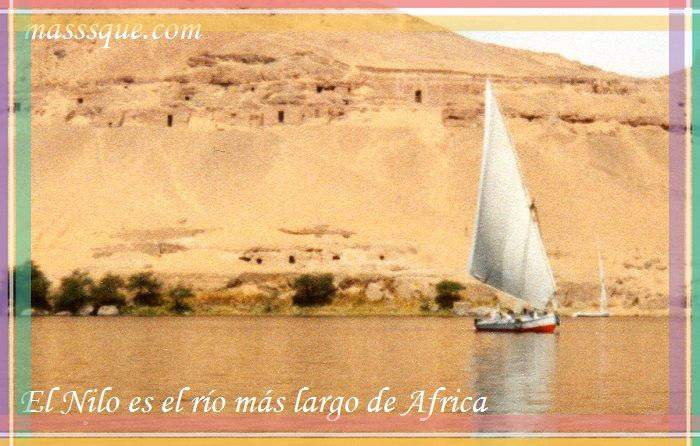 el río Nilo es el más largo de Africa